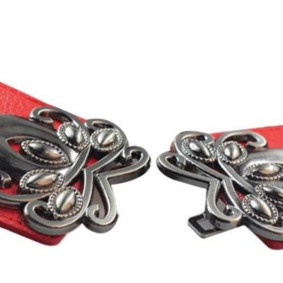 Waist Gothic Floral belt Silver/White - Picture 7 of 7